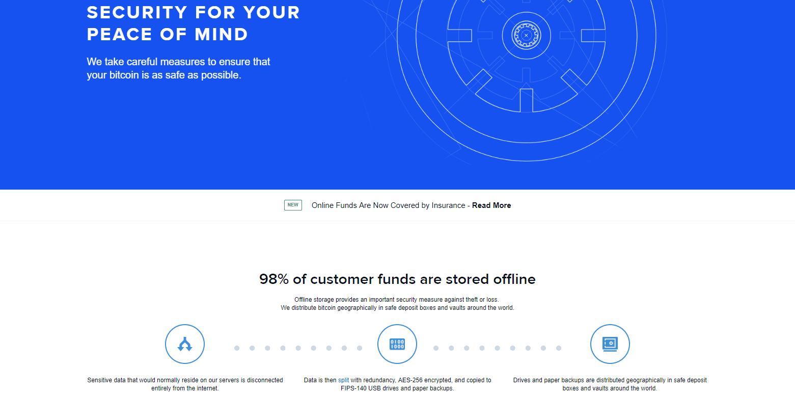 Coinbase Review security features
